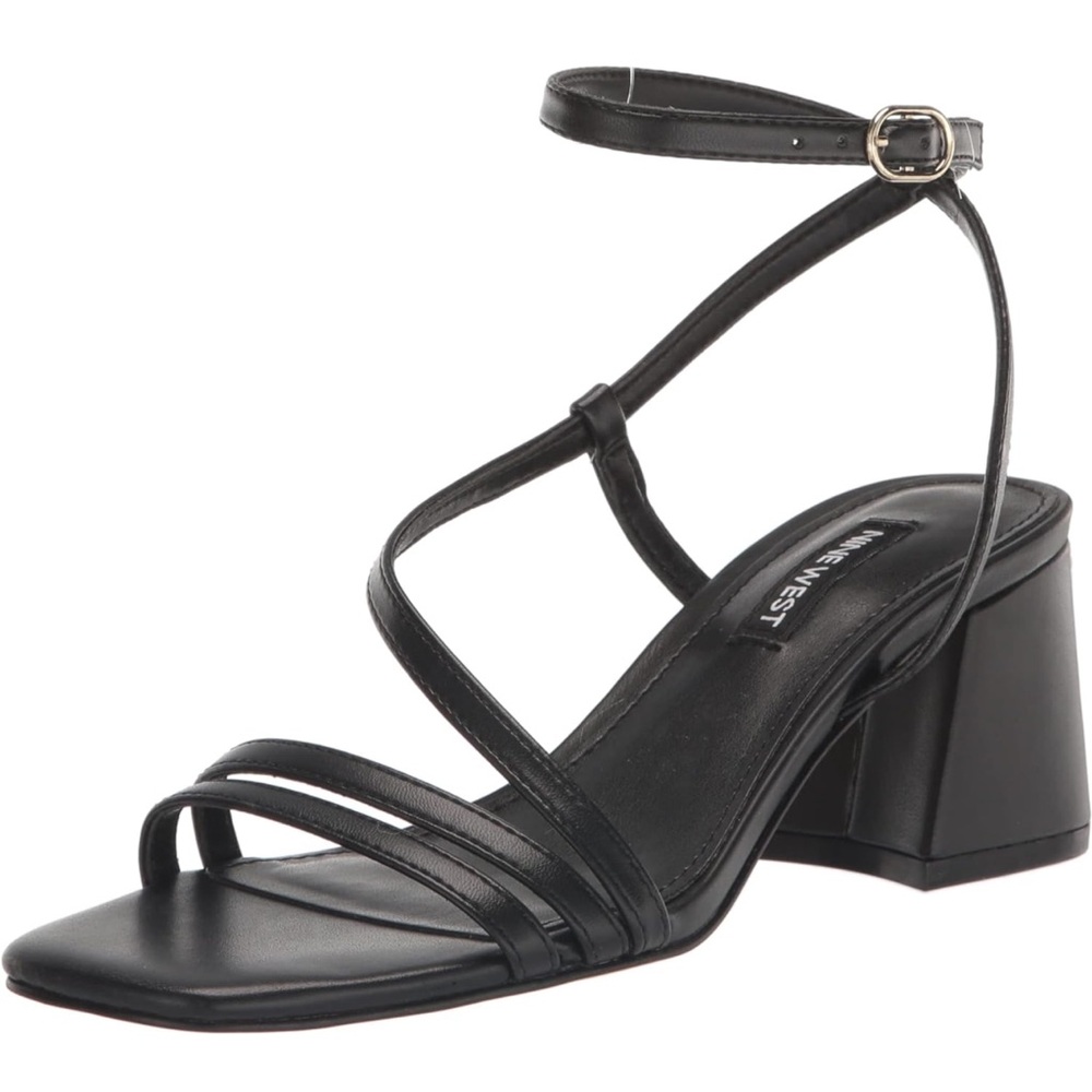NWOT - Nine West Womens Georga Heeled Sandal, Black 001, Size 11M - 😍🖤
